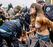 &bdquo;Femen&ldquo; aktyvisčių protestas Lilio mieste