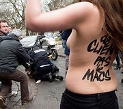 &bdquo;Femen&ldquo; aktyvisčių protestas Lilio mieste