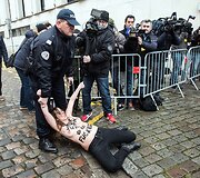 &bdquo;Femen&ldquo; aktyvisčių protestas Lilio mieste