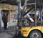 Donecke ap&scaron;audyta autobusų stotis