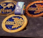 Kazanėje vyksiančio 2015 metų Pasaulio vandens sporto čempionato medalių pristatymas