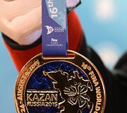 Kazanėje vyksiančio 2015 metų Pasaulio vandens sporto čempionato medalių pristatymas