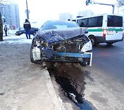 Avarija Statybininkų-Liki&scaron;kėlių gatvių sankryžoje, Alytuje