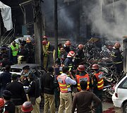 Bombos sprogimo padariniai Lahoro mieste