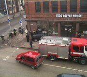 Avarija Kęstučio ir Maironio g. sankryžoje, Kaune.