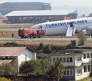 Turkijos oro linijų lėktuvas Katmandu oro uoste
