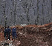Žemės nuo&scaron;liauža Bosnijos anglies kasykloje