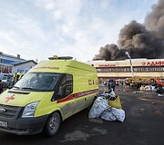 Kazanėje gaisras sunaikino prekybos centrą &bdquo;Admiral&ldquo;