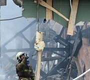 Kazanėje gaisras sunaikino prekybos centrą &bdquo;Admiral&ldquo;