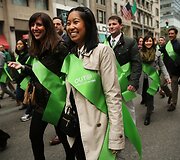 Niujorko &Scaron;v.Patriko dienos parade buvo leista žygiuoti grupei gėjų