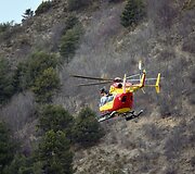 Prancūzijos gelbėtojai netoli vietos, kur sudužo oro skrydžių bendrovės &bdquo;Germanwings&ldquo; lėktuvas &bdquo;Airbus A320&ldquo;