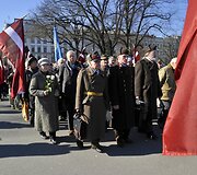 Eitynės Rygoje, skirtos pagerbti Antrojo pasaulinio karo Latvijos karius