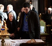 Krik&scaron;to motina atsisveikino su ra&scaron;ytoju Valentinu Rasputinu