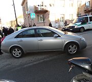 Mopedo &bdquo;Aprilia RS50&ldquo; ir automobilio &bdquo;Nissan Primera&ldquo; avarija Alytuje