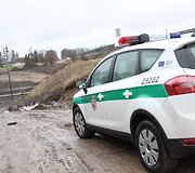 Lietuvos policijos mokyklos kursantų mokymai prie geležinkelio