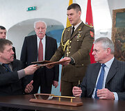 Bendradarbiavimo sutarties pasira&scaron;ymo ceremonija