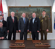 Bendradarbiavimo sutarties pasira&scaron;ymo ceremonija