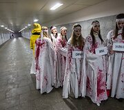 Anti-Maidano protestuotojai Maskvoje