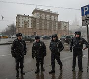 Policija netoli JAV ambasados Maskvoje