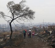Gaisro padariniai Chakasijoje