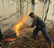 Gaisro padariniai Chakasijoje