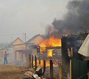 Gaisro padariniai Chakasijoje