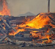 Gaisro padariniai Chakasijoje
