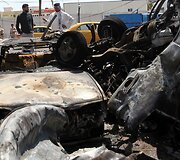Automobilio sprogimo padariniai Bagdade 