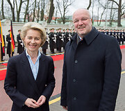 Į Lietuvą atvyko Vokietijos gynybos ministrė dr. Ursula von der Leyen