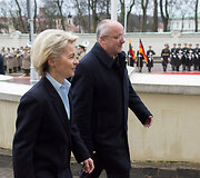 Į Lietuvą atvyko Vokietijos gynybos ministrė dr. Ursula von der Leyen