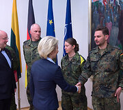 Į Lietuvą atvyko Vokietijos gynybos ministrė dr. Ursula von der Leyen