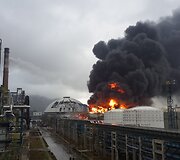 Kinijos chemijos gamykloje įvyko sprogimas.
