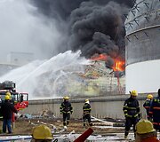 Kinijos chemijos gamykloje įvyko sprogimas.