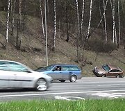 &bdquo;Subaru&ldquo; avarija Ukmergės g., Vilniuje