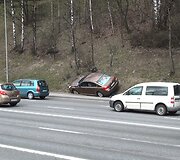 &bdquo;Subaru&ldquo; avarija Ukmergės g., Vilniuje