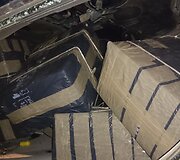 &bdquo;Audi A6&ldquo; automobiliu buvo vežamos kontrabandinės cigaretės 