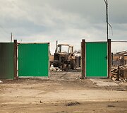 Pievų gaisro padariniai Chakasijoje