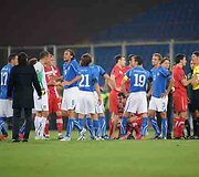 Futbolo rungtynės tarp Italijos ir Serbijos rinktinių
