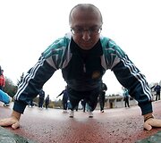Kariuomenės vadas ir &scaron;tabo kari&scaron;kiai Vilniaus Vingio parko stadione