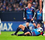 &bdquo;Shalke&rdquo; ir &bdquo;Olympique&rdquo; rungtynių akimirka