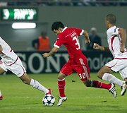 &bdquo;Benfica&ldquo; ir &bdquo;Hapoel&rdquo; rungtynių akimirka