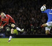 &bdquo;Manchester United&rdquo; ir &bdquo;Rangers&rdquo; rungtynių akimirka
