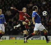 &bdquo;Manchester United&rdquo; ir &bdquo;Rangers&rdquo; rungtynių akimirka