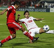 &bdquo;Benfica&ldquo; ir &bdquo;Hapoel&rdquo; rungtynių akimirka