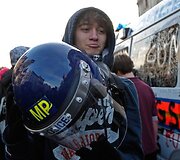 Protestuojantys studentai
