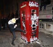 Protestuojantys studentai