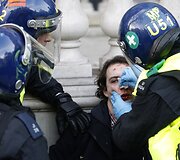Protestuojantys studentai