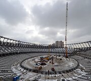 Stadiono statybos darbai
