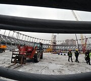 Stadiono statybos darbai