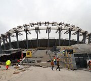 Stadiono statybos darbai